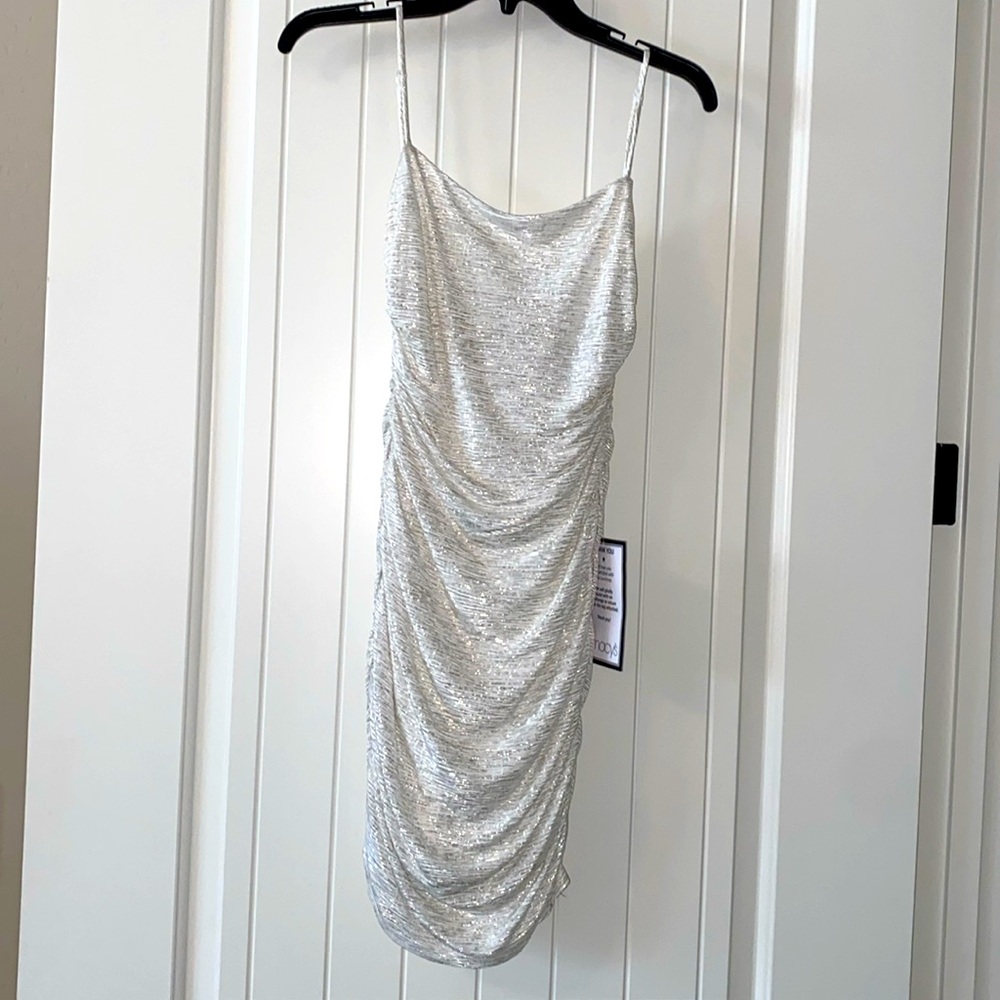 City Studio ruched dress Size S